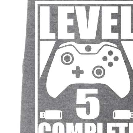 Level 5 Complete Video Gamer 5th Birthday Doggie 3-End Fleece Hoodie