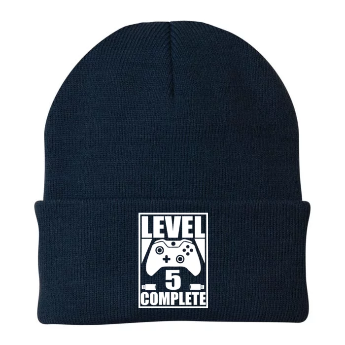 Level 5 Complete Video Gamer 5th Birthday Knit Cap Winter Beanie