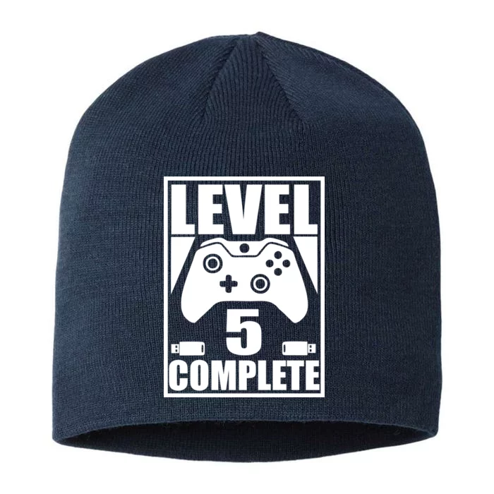 Level 5 Complete Video Gamer 5th Birthday 8 1/2in Sustainable Knit Beanie