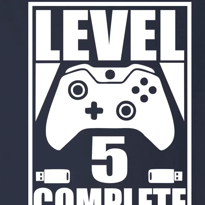 Level 5 Complete Video Gamer 5th Birthday Toddler Long Sleeve Shirt