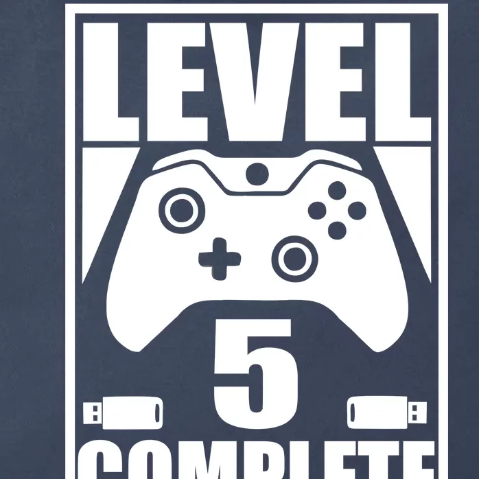 Level 5 Complete Video Gamer 5th Birthday Zip Tote Bag