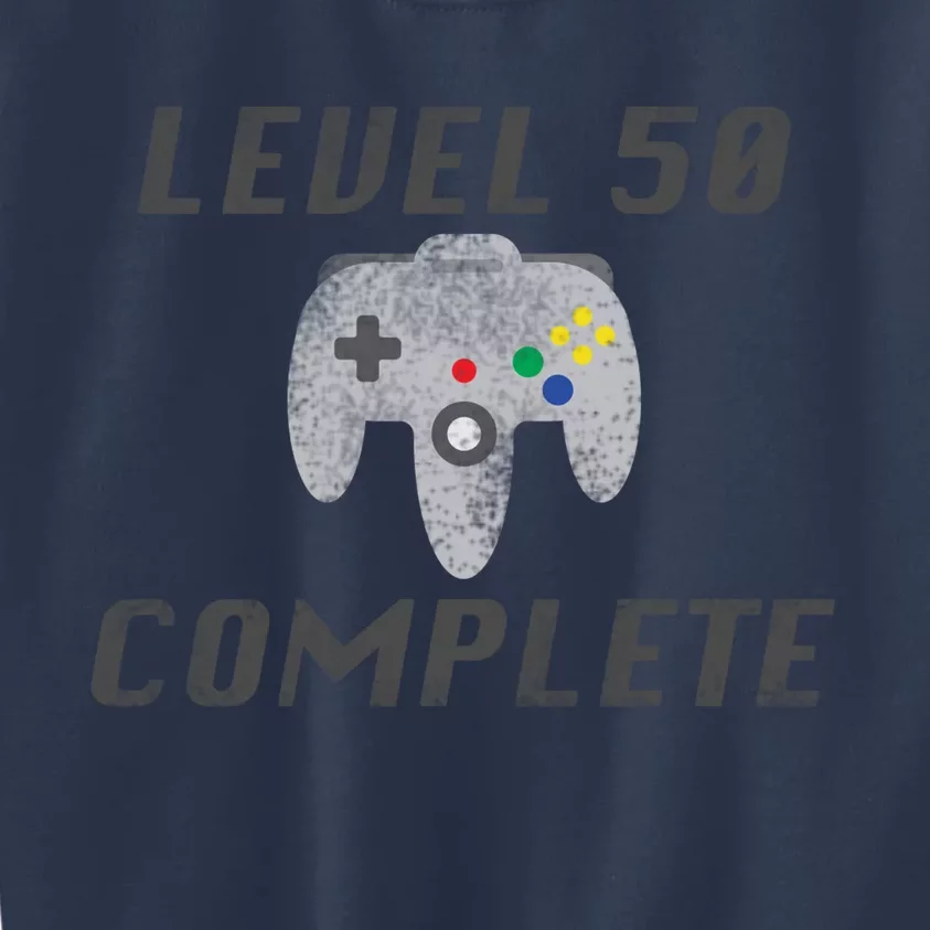 Level 50 Complete 50th Birthday Kids Sweatshirt