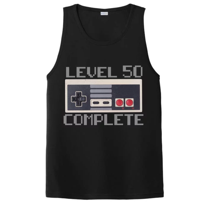 Level 50 Complete Retro Gamer 50th Birthday Performance Tank