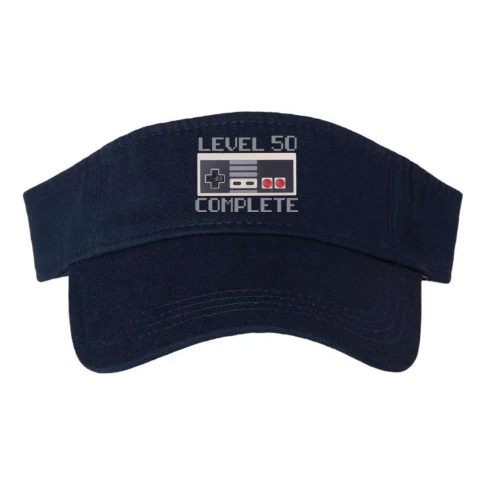 Level 50 Complete Retro Gamer 50th Birthday Valucap Bio-Washed Visor