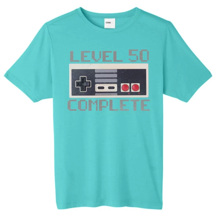 Level 50 Complete Retro Gamer 50th Birthday ChromaSoft Performance T-Shirt