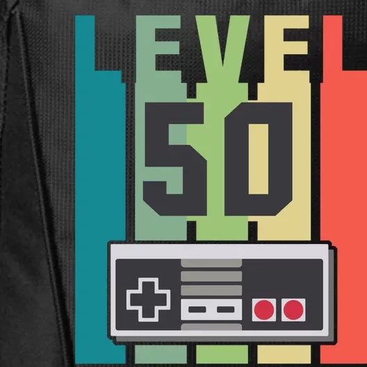 Level 50 Unlocked Funny Retro Gamer Birthday City Backpack