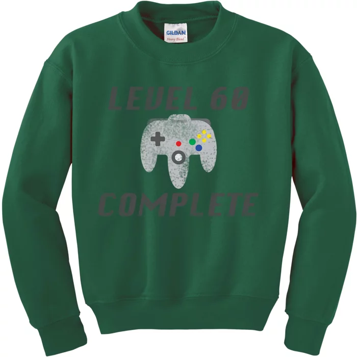 Level 60 Complete 60th Birthday Kids Sweatshirt