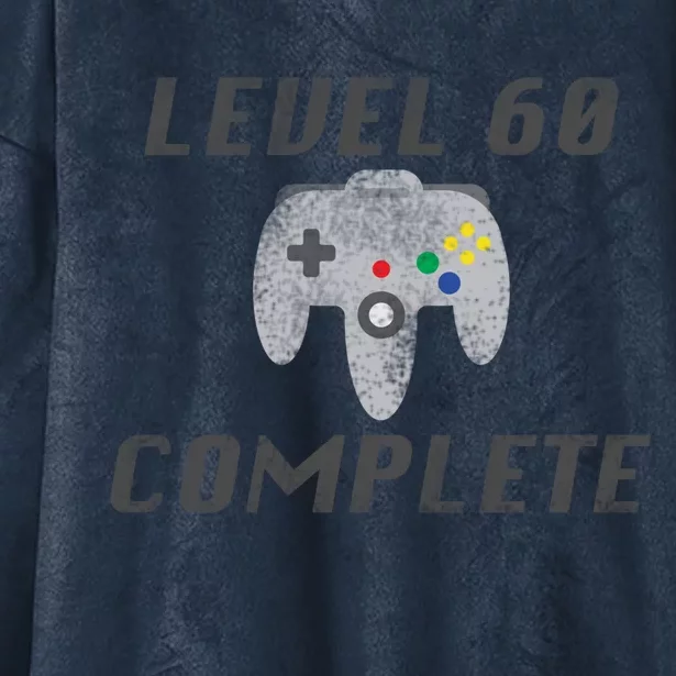 Level 60 Complete 60th Birthday Hooded Wearable Blanket