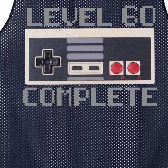 Level 60 Complete Retro Gamer 60th Birthday Mesh Reversible Basketball Jersey Tank