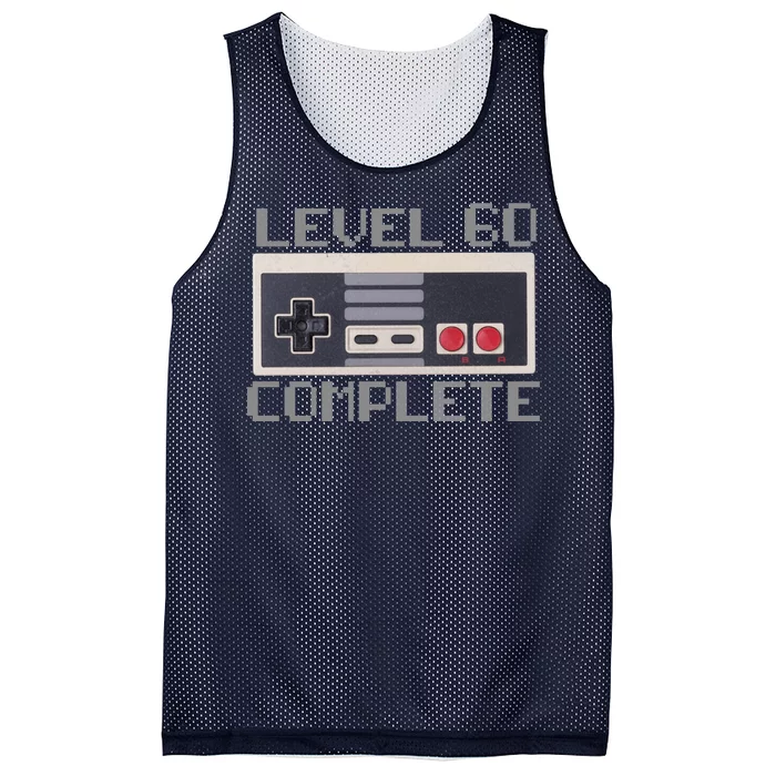 Level 60 Complete Retro Gamer 60th Birthday Mesh Reversible Basketball Jersey Tank