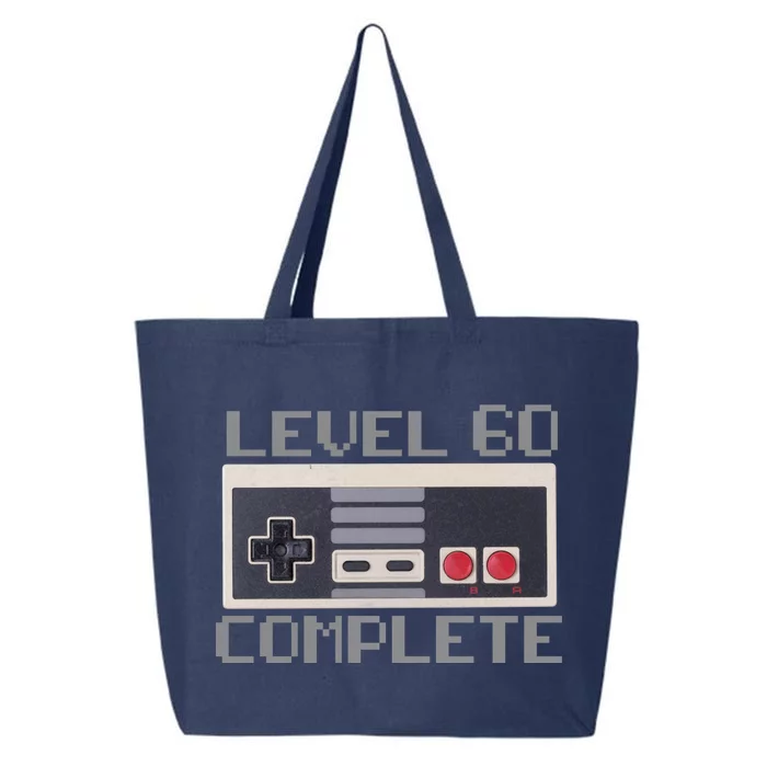 Level 60 Complete Retro Gamer 60th Birthday 25L Jumbo Tote