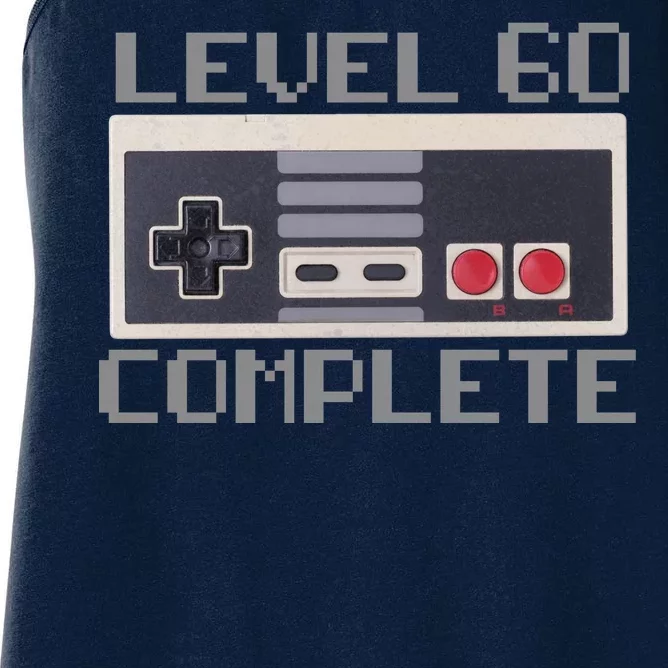 Level 60 Complete Retro Gamer 60th Birthday Women's Racerback Tank