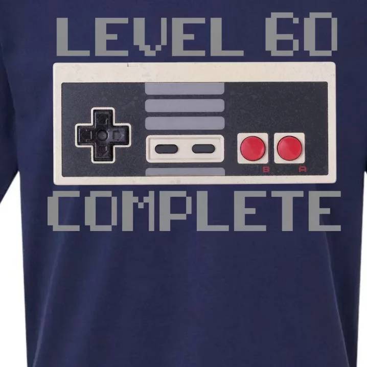 Level 60 Complete Retro Gamer 60th Birthday Sueded Cloud Jersey T-Shirt