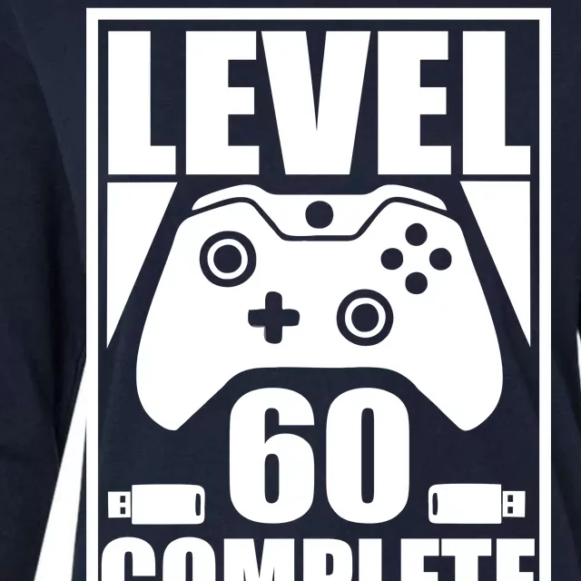 Level 60 Complete Video Gamer 60th Birthday Womens Cotton Relaxed Long Sleeve T-Shirt