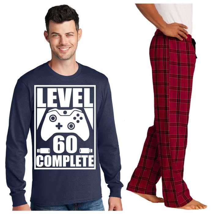 Level 60 Complete Video Gamer 60th Birthday Long Sleeve Pajama Set