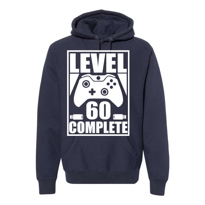 Level 60 Complete Video Gamer 60th Birthday Premium Hoodie