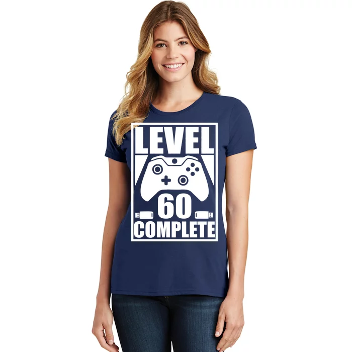 Level 60 Complete Video Gamer 60th Birthday Women's T-Shirt