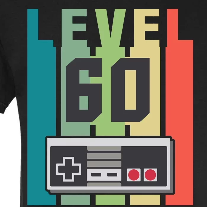 Level 60 Unlocked Funny Retro Gamer Birthday Garment-Dyed Heavyweight T-Shirt