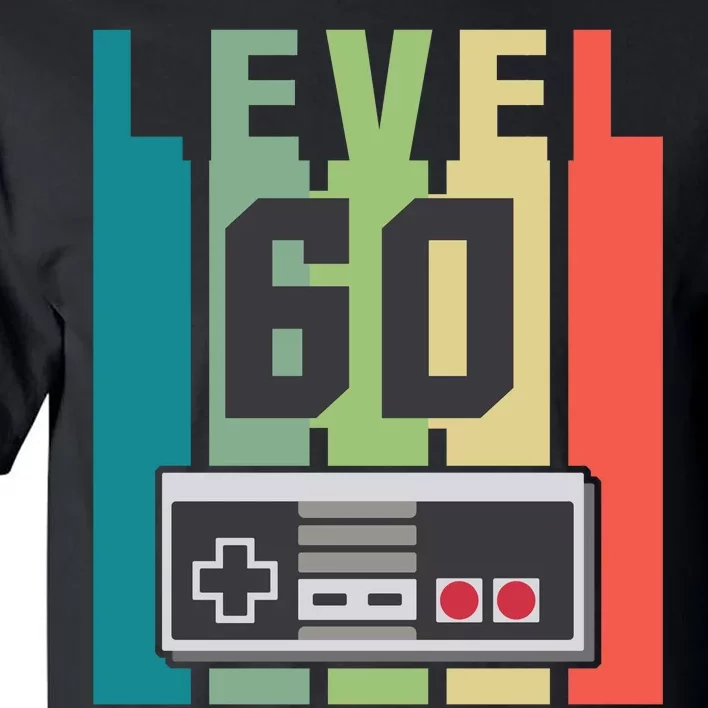 Level 60 Unlocked Funny Retro Gamer Birthday Tall T-Shirt