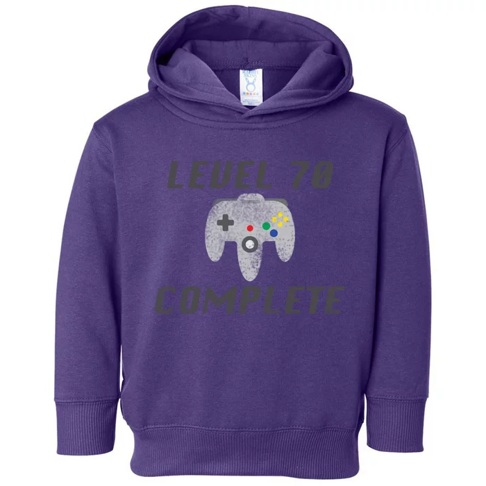 Level 70 Complete 70th Birthday Toddler Hoodie