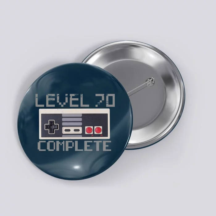 Level 70 Complete Retro Gamer 70th Birthday Button