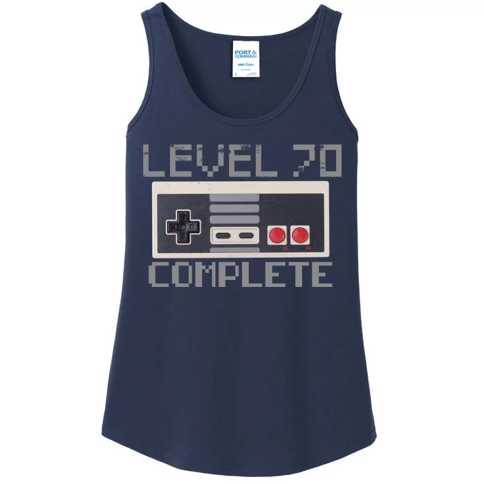 Level 70 Complete Retro Gamer 70th Birthday Ladies Essential Tank