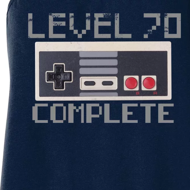 Level 70 Complete Retro Gamer 70th Birthday Women's Racerback Tank