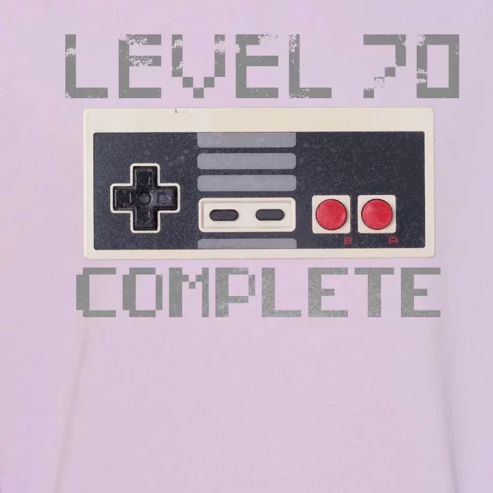 Level 70 Complete Retro Gamer 70th Birthday Garment-Dyed Sweatshirt