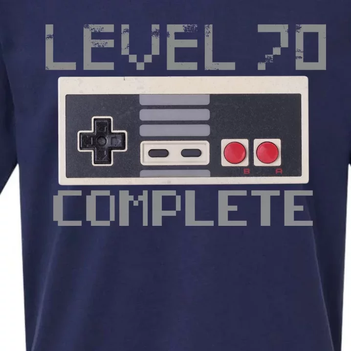 Level 70 Complete Retro Gamer 70th Birthday Sueded Cloud Jersey T-Shirt