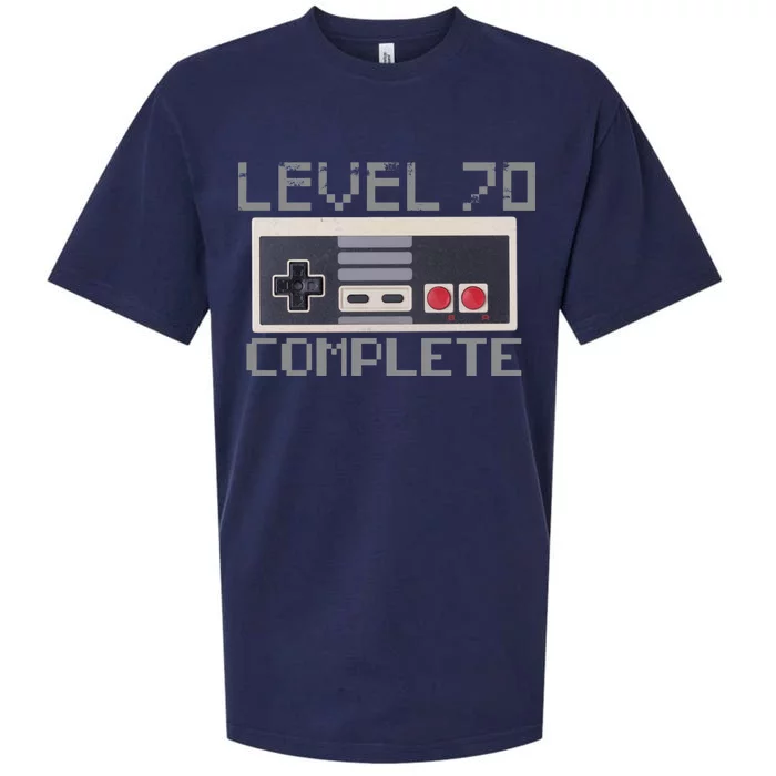 Level 70 Complete Retro Gamer 70th Birthday Sueded Cloud Jersey T-Shirt