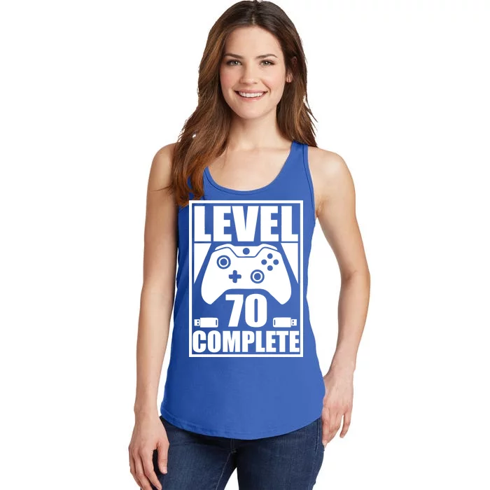 Level 70 Complete Video Gamer 70th Birthday Ladies Essential Tank