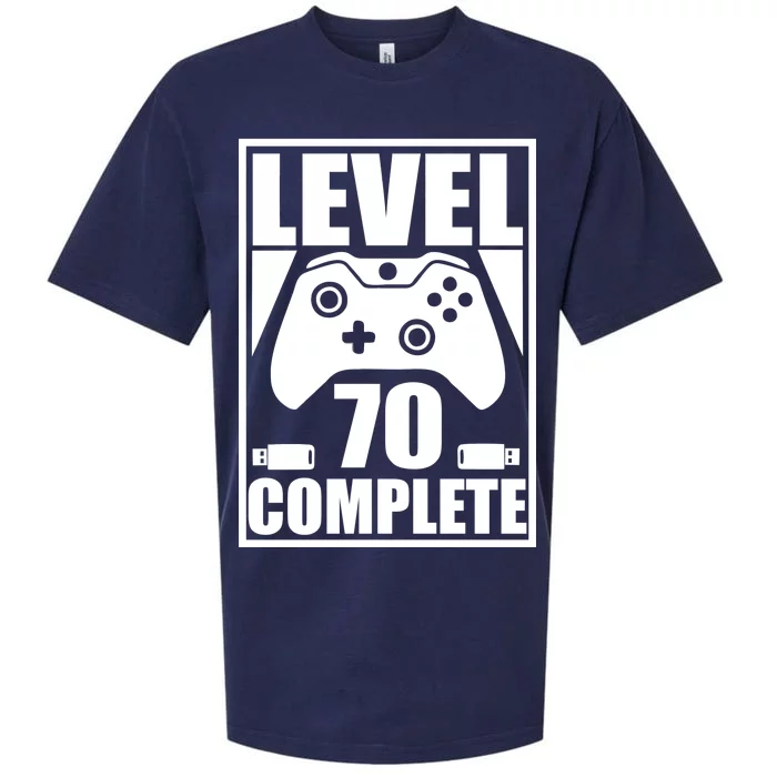 Level 70 Complete Video Gamer 70th Birthday Sueded Cloud Jersey T-Shirt