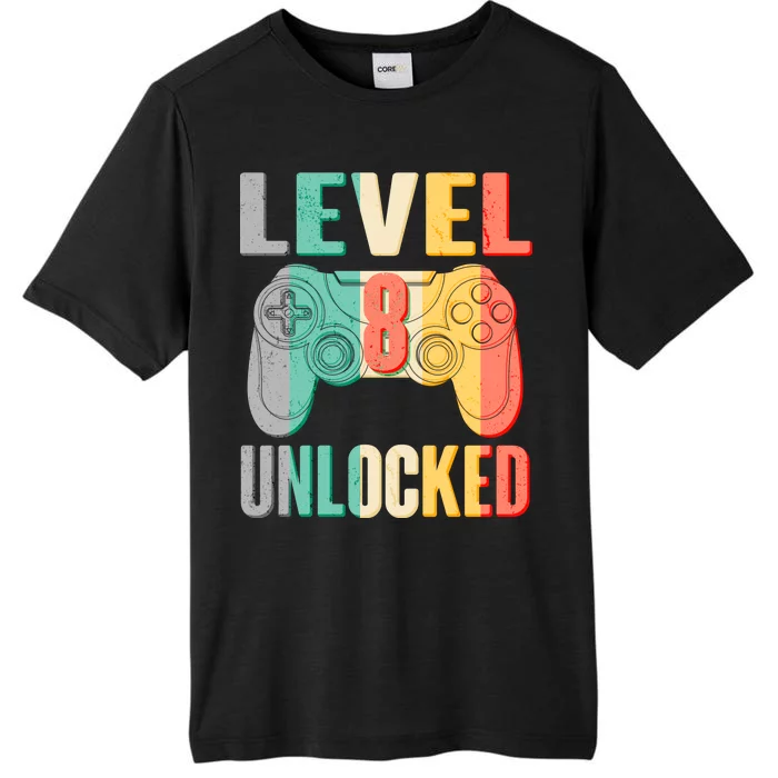 Level 8 Unlocked Eight Years Old ChromaSoft Performance T-Shirt