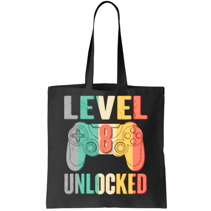 Level 8 Unlocked Eight Years Old Tote Bag