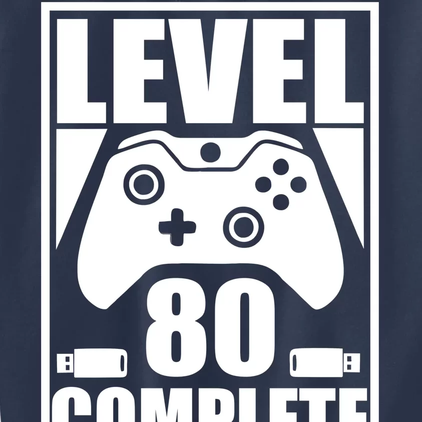 Level 80 Complete Video Gamer 80th Birthday Kids Sweatshirt