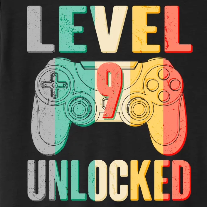 Level 9 Unlocked Nine Years Old ChromaSoft Performance T-Shirt