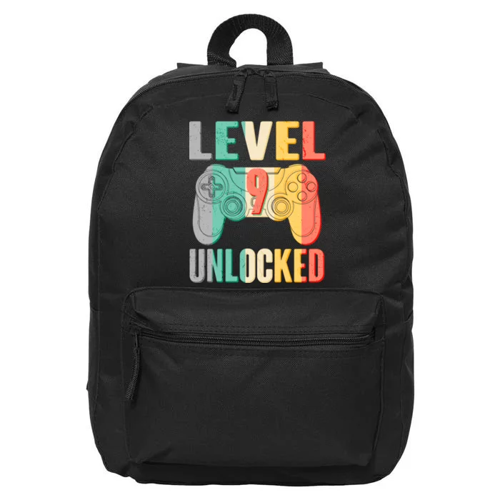 Level 9 Unlocked Nine Years Old 16 in Basic Backpack