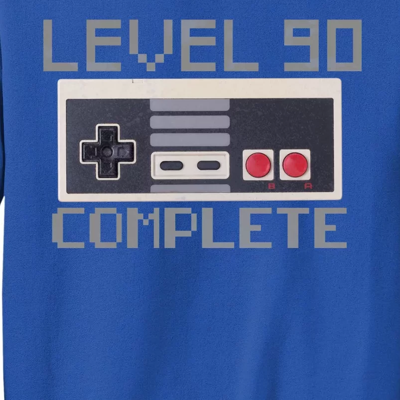 Level 90 Complete Retro Gamer 90th Birthday Sweatshirt