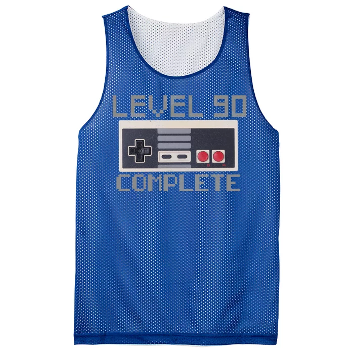 Level 90 Complete Retro Gamer 90th Birthday Mesh Reversible Basketball Jersey Tank