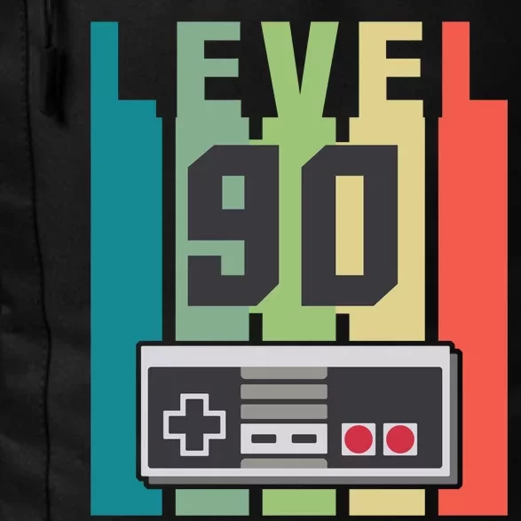 Level 90 Unlocked Funny Retro Gamer Birthday Daily Commute Backpack