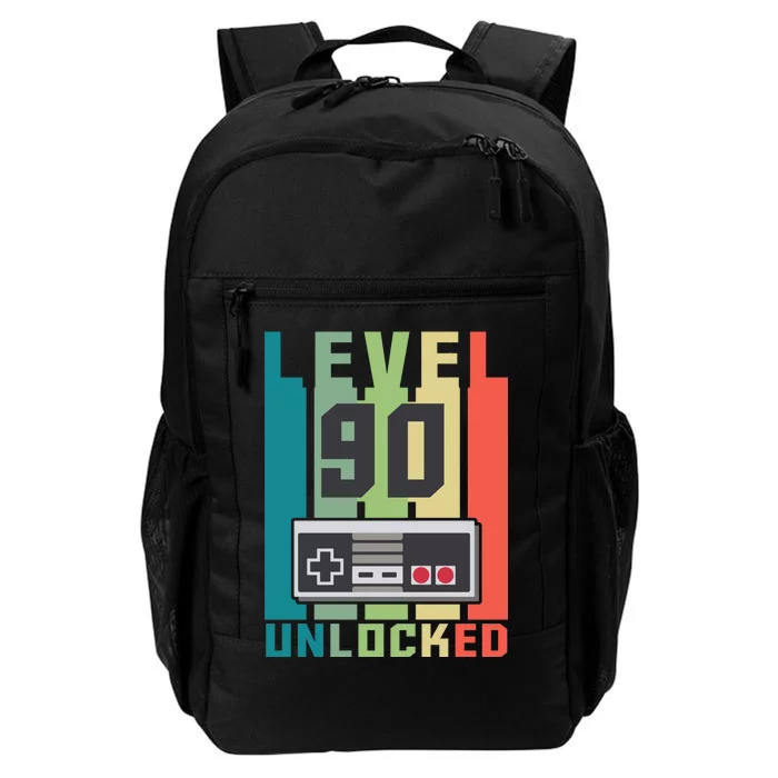 Level 90 Unlocked Funny Retro Gamer Birthday Daily Commute Backpack