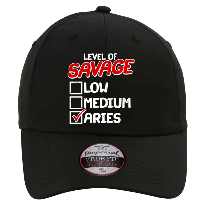 Level of SAVAGE Low Medium Aries Zodiac Birthday The Original Performance Cap