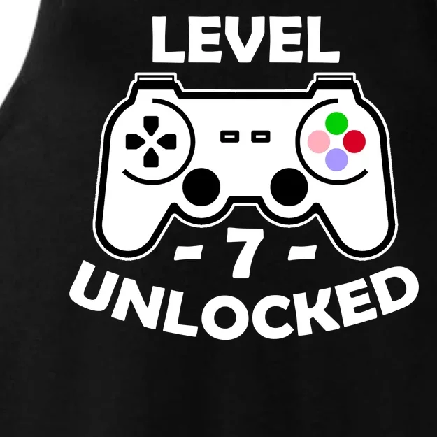 Level Seven Unlocked 7th Birthday Ladies Tri-Blend Wicking Tank