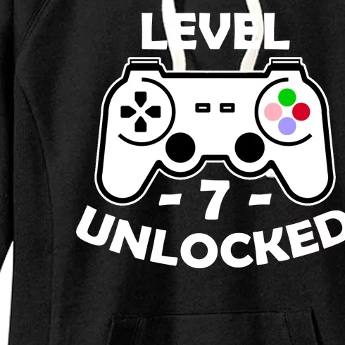 Level Seven Unlocked 7th Birthday Women's Fleece Hoodie