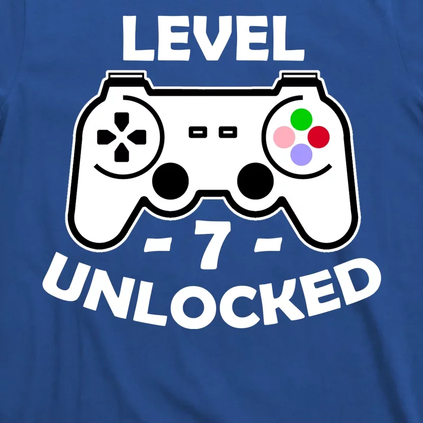 Level Seven Unlocked 7th Birthday T-Shirt