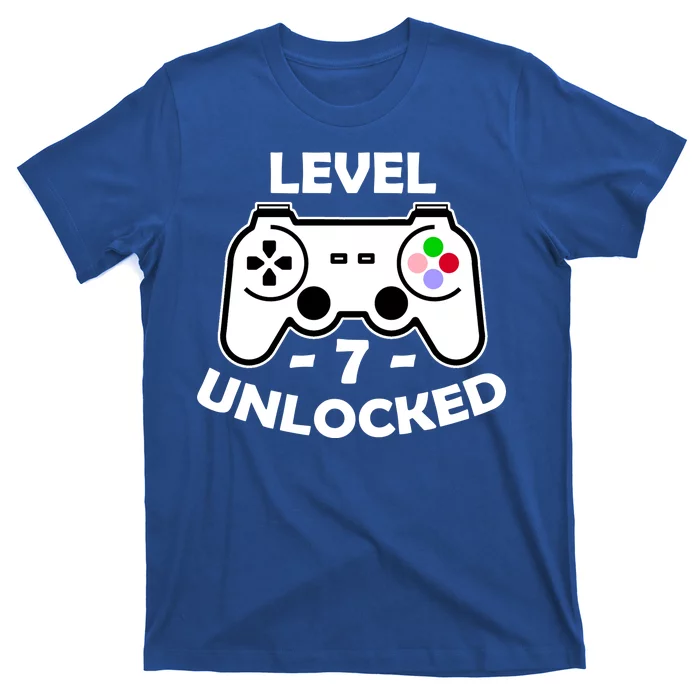 Level Seven Unlocked 7th Birthday T-Shirt