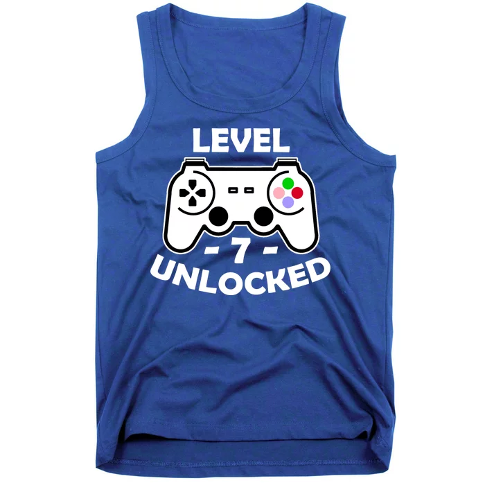 Level Seven Unlocked 7th Birthday Tank Top