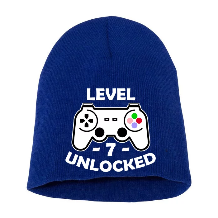 Level Seven Unlocked 7th Birthday Short Acrylic Beanie