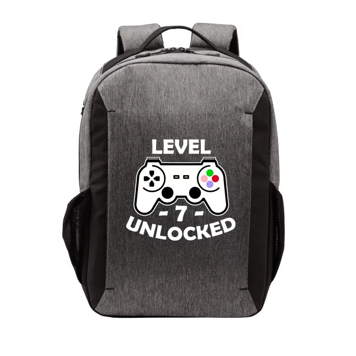 Level Seven Unlocked 7th Birthday Vector Backpack