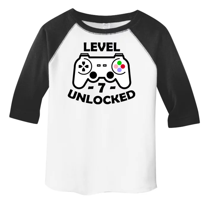 Level Seven Unlocked 7th Birthday Toddler Fine Jersey T-Shirt